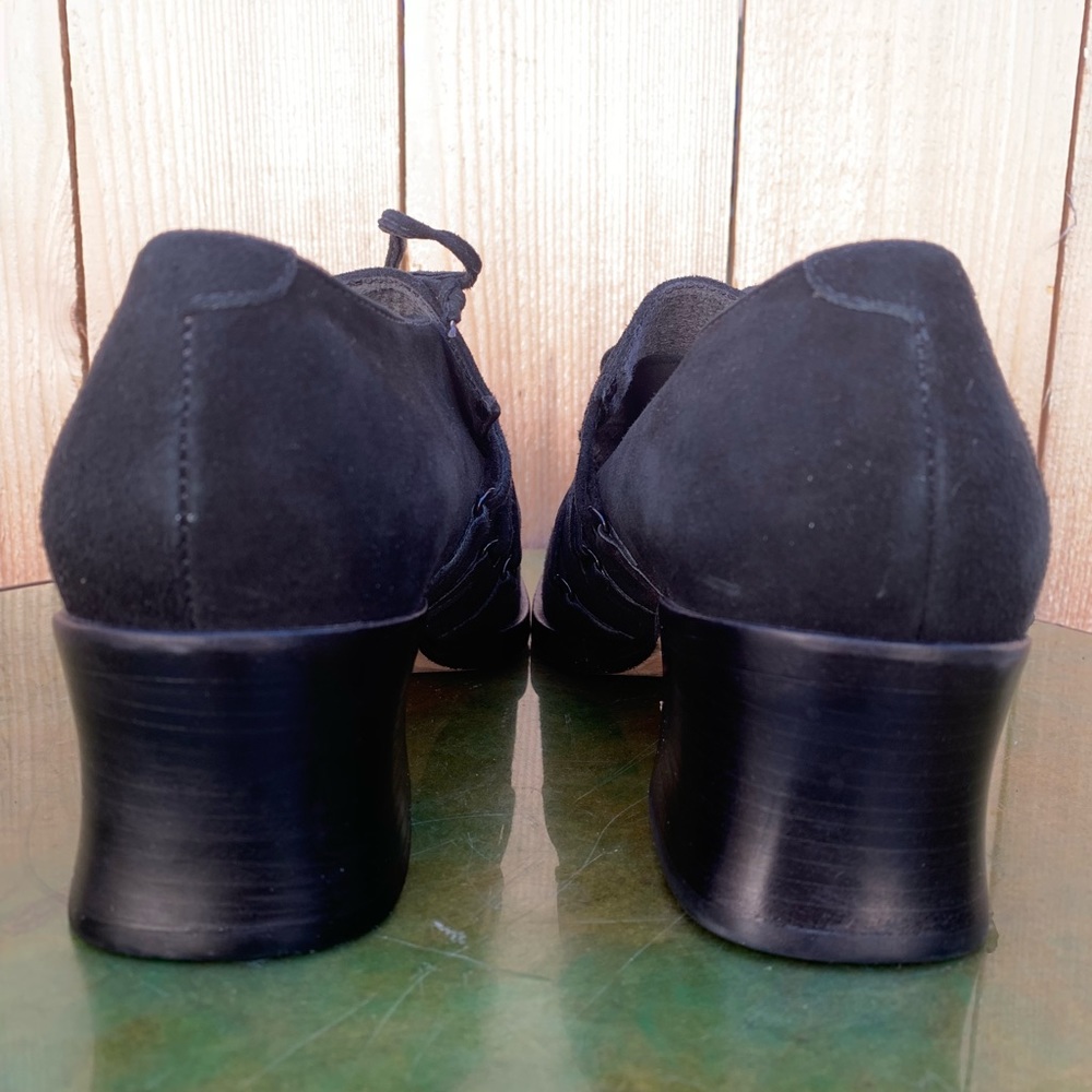 FRANCO SARTO black suede lace up shoes - Picture 4 of 7
